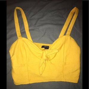 Yellow crop top